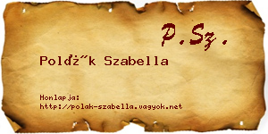 Polák Szabella névjegykártya